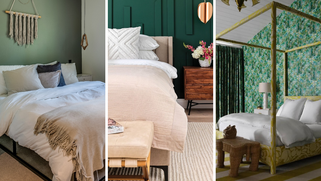 Green Leaves Bedroom Looks