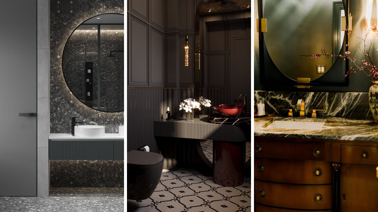 Neoclassic Guest Bathroom