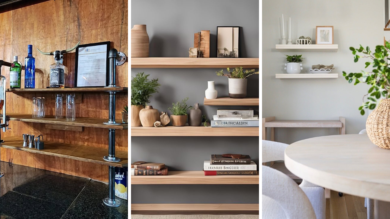 open shelving home decor